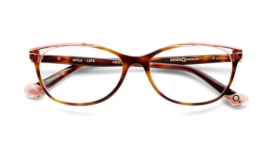 Das Bild zeigt die Korrektionsbrille AVILA LEPK von der Marke Etnia Barcelona in havana.
